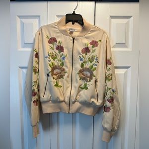 Glamorous Floral Bomber Jacket